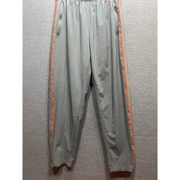 Nike Dri Fit Lightweight Zipper Hems/Logo Basketball Gray Jogger Mens Size L - Picture 1 of 14